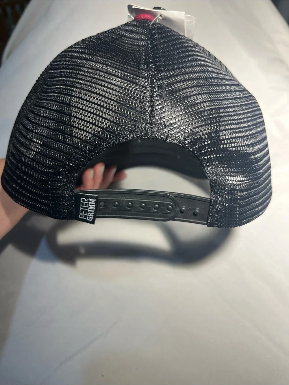 Peter Grimm Burgundy and Black Grateful Dead Skull Trucker Hat Mesh Back unisex